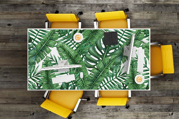 Protège bureau Feuilles tropicales