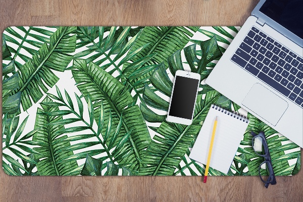 Protège bureau Feuilles tropicales