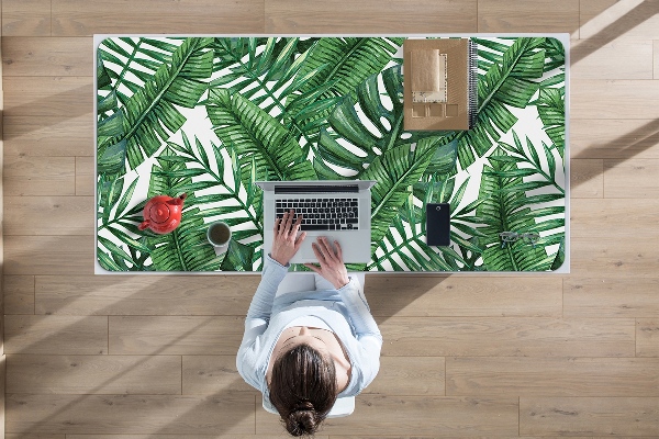 Protège bureau Feuilles tropicales
