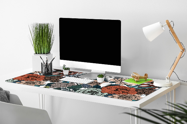 Tapis de bureau Fleurs rétro