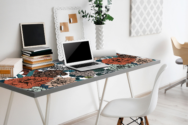 Tapis de bureau Fleurs rétro