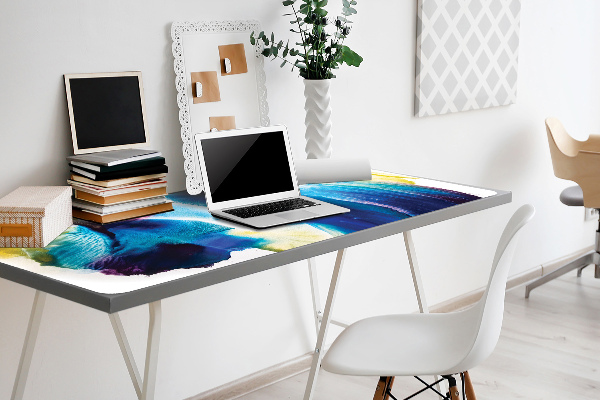 Sous-main bureau Taches bleues