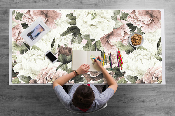 Sous-main bureau Bouquet vintage de rose