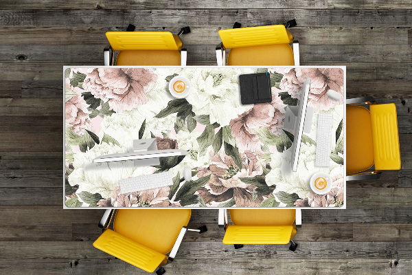 Sous-main bureau Bouquet vintage de rose