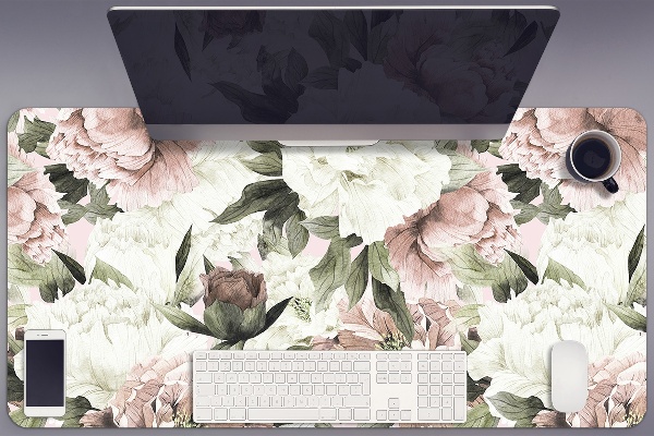 Sous-main bureau Bouquet vintage de rose