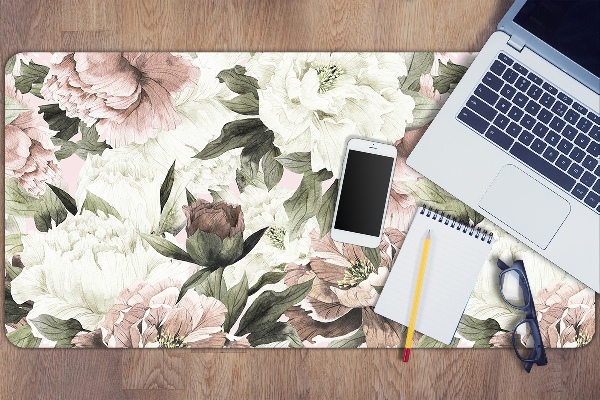 Sous-main bureau Bouquet vintage de rose