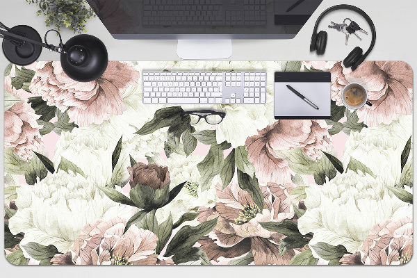 Sous-main bureau Bouquet vintage de rose