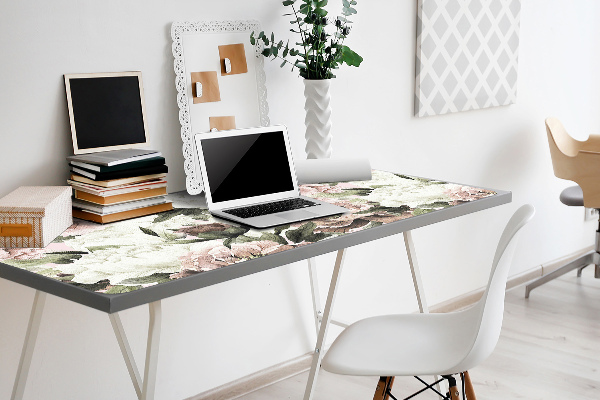 Sous-main bureau Bouquet vintage de rose