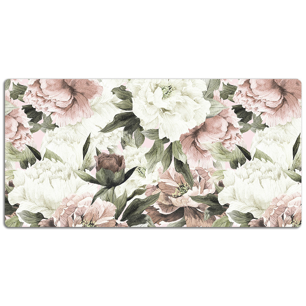 Sous-main bureau Bouquet vintage de rose