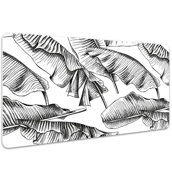 Sous main de bureau Feuilles noires