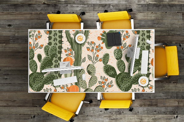 Sous-main bureau Cactus orange