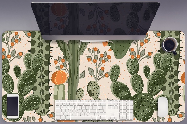 Sous-main bureau Cactus orange