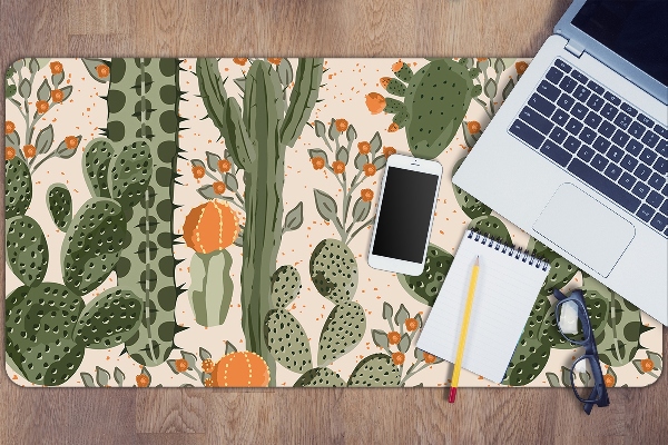 Sous-main bureau Cactus orange