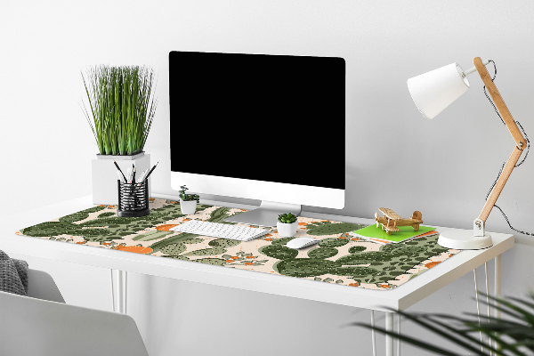 Sous-main bureau Cactus orange