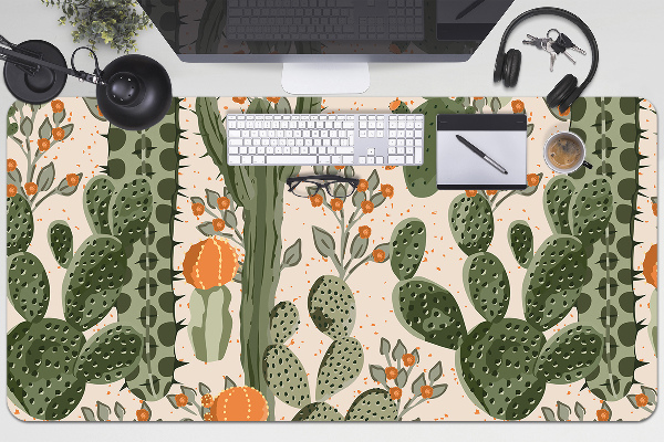 Sous-main bureau Cactus orange