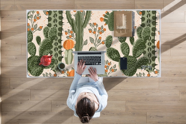 Sous-main bureau Cactus orange
