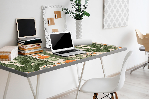 Sous-main bureau Cactus orange