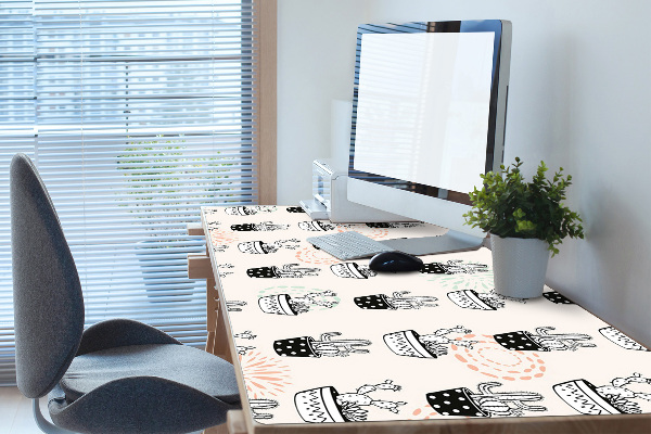 Sous-main bureau Cactus de pots