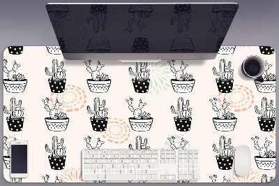 Sous-main bureau Cactus de pots