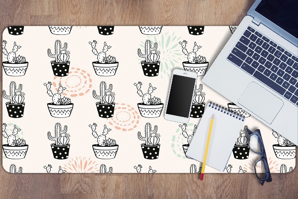 Sous-main bureau Cactus de pots
