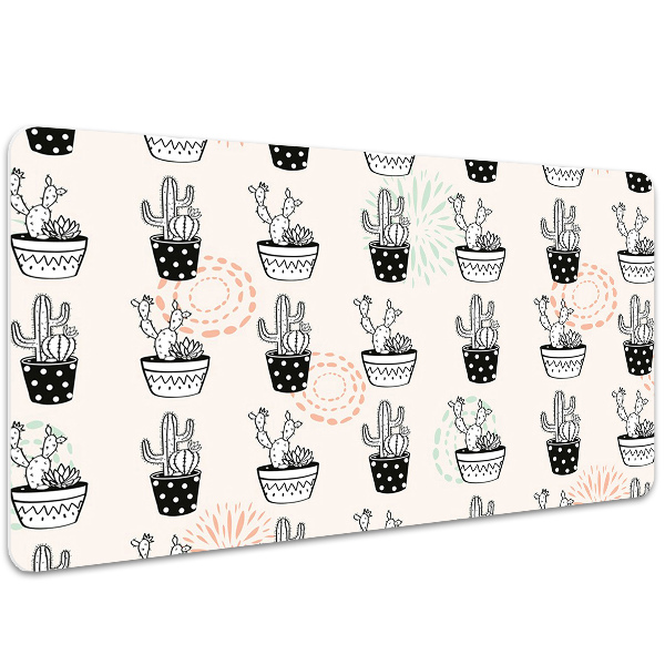 Sous-main bureau Cactus de pots
