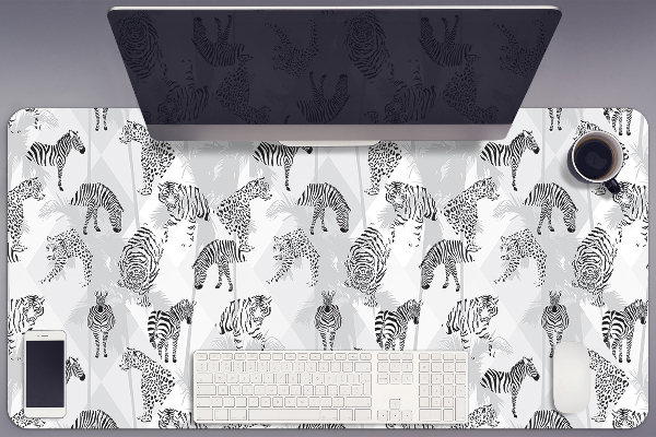 Tapis de bureau Tigres et zèbres