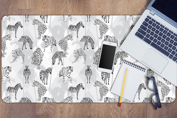 Tapis de bureau Tigres et zèbres