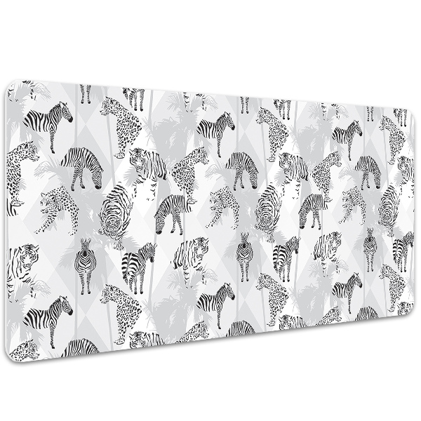 Tapis de bureau Tigres et zèbres