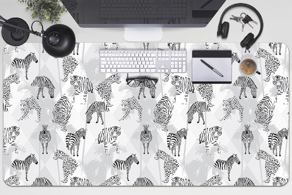 Tapis de bureau Tigres et zèbres