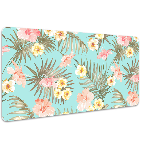 Sous-main bureau Fleurs pastel
