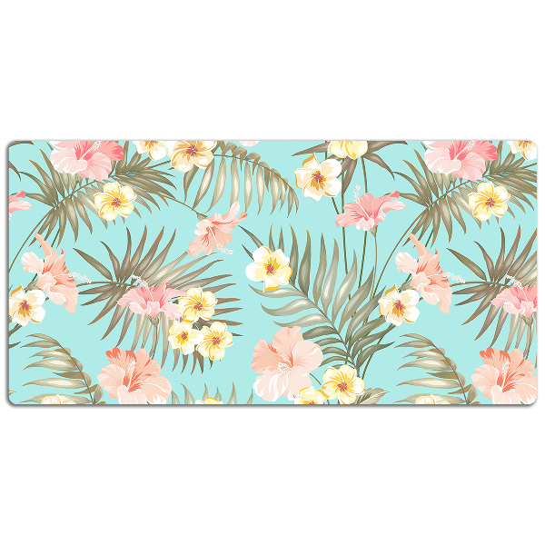 Sous-main bureau Fleurs pastel