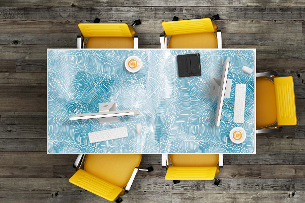 Tapis de bureau Modèle tropical
