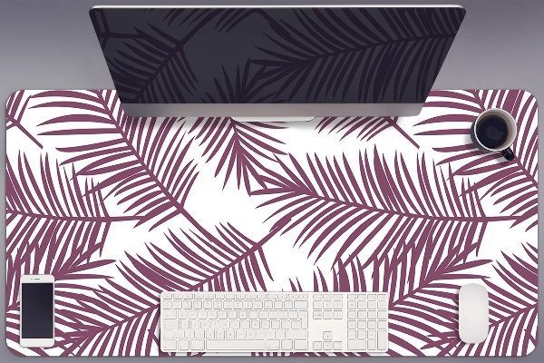Sous-main bureau Feuilles violettes
