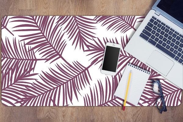 Sous-main bureau Feuilles violettes