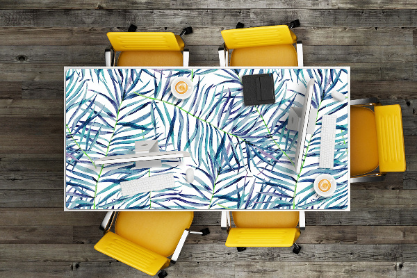 Protège bureau Feuilles exotiques