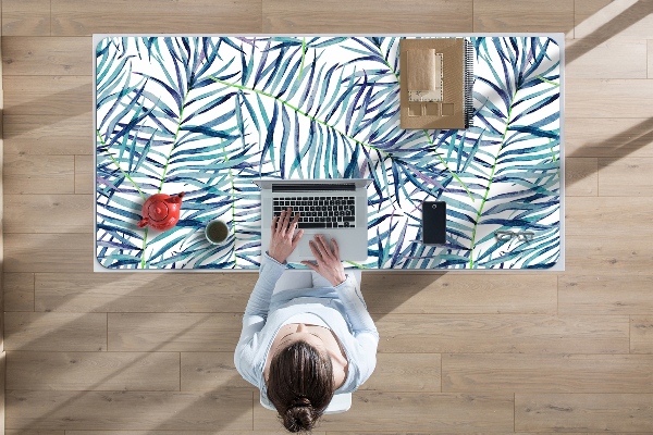 Protège bureau Feuilles exotiques