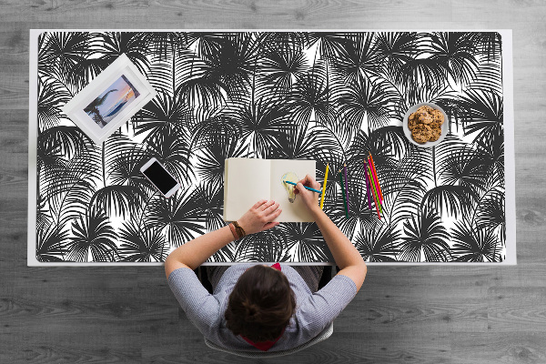 Tapis de bureau Paume noire