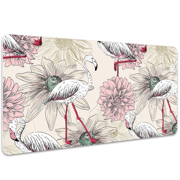 Sous-main bureau Flamant rose