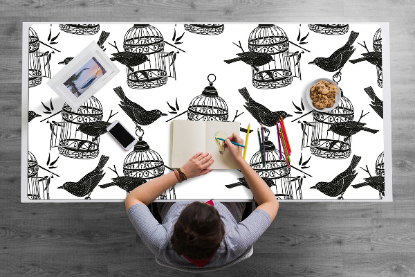 Sous main de bureau Cages d'oiseaux