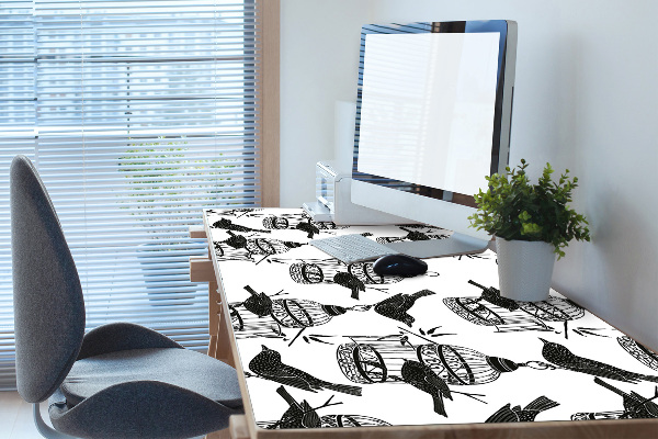 Sous main de bureau Cages d'oiseaux
