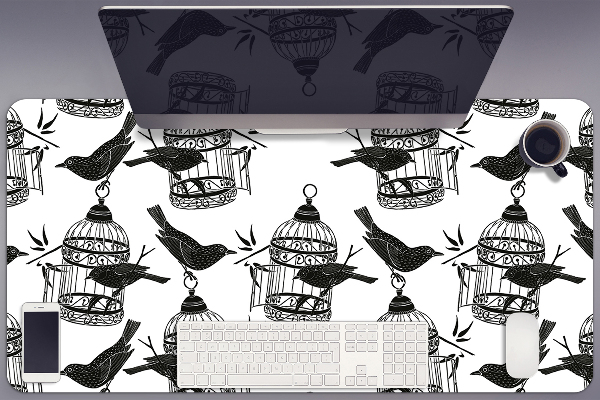 Sous main de bureau Cages d'oiseaux
