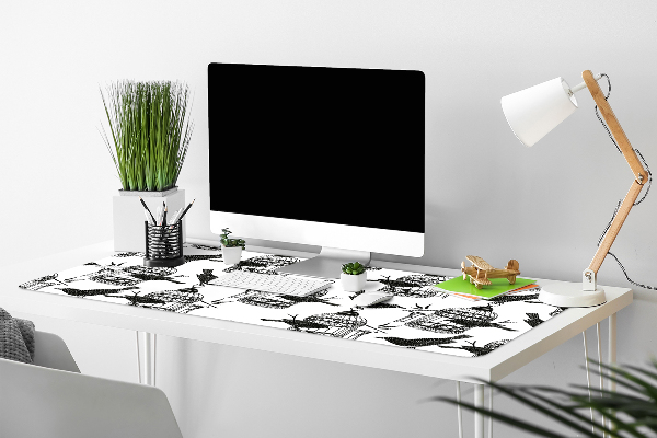 Sous main de bureau Cages d'oiseaux
