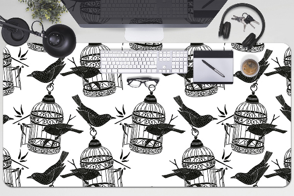 Sous main de bureau Cages d'oiseaux