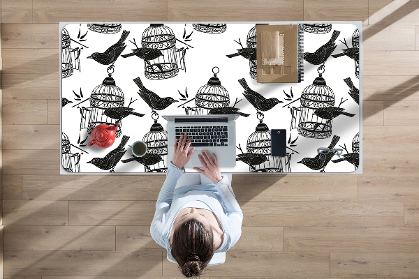 Sous main de bureau Cages d'oiseaux