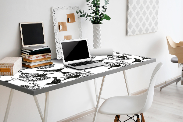 Sous main de bureau Cages d'oiseaux
