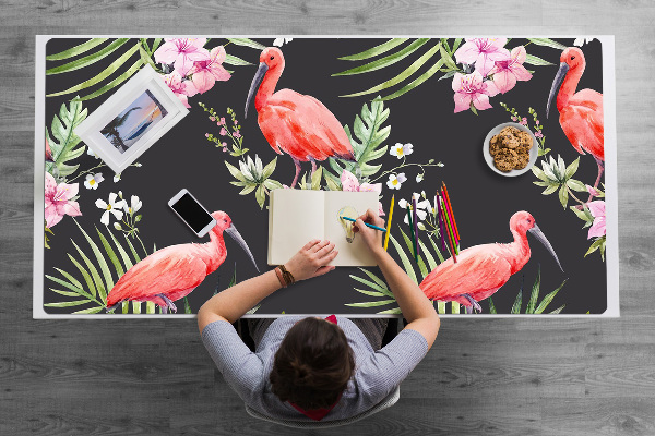 Sous-main bureau Flamant noir