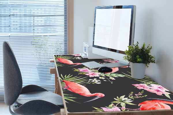Sous-main bureau Flamant noir