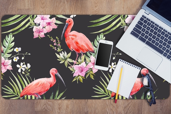Sous-main bureau Flamant noir