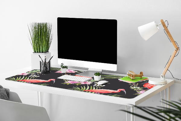 Sous-main bureau Flamant noir