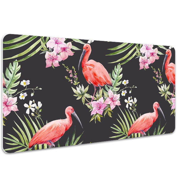Sous-main bureau Flamant noir
